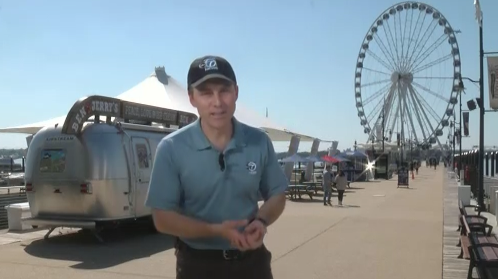 Bill Kelly's 'Weather on the Go' live at the National Harbor WJLA
