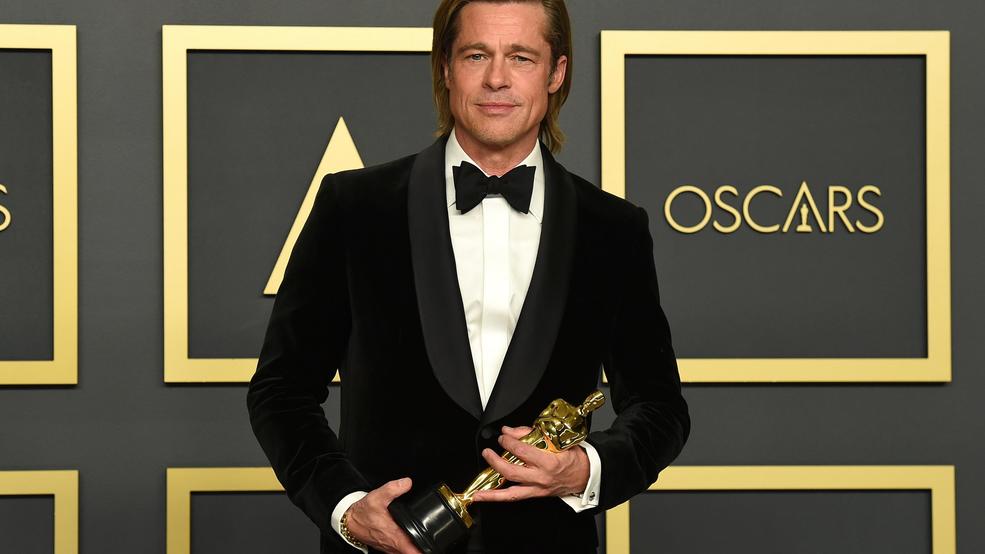 Brad Pitt wins first acting Oscar for his role in 'Once Upon a Time(02)