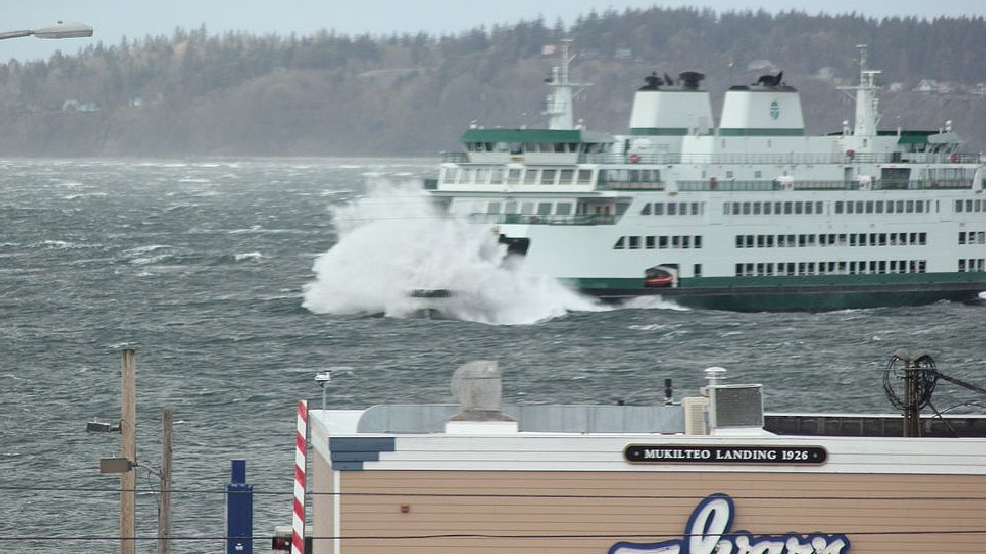 Northwest windstorm makes for harrowing rides on Washington ferries KOMO Northwest windstorm makes for harrowing rides on Washington ferries KOMO
