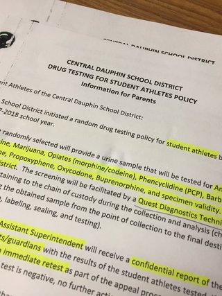 New Central Dauphin Policy On Random Drug Tests Aims To Help