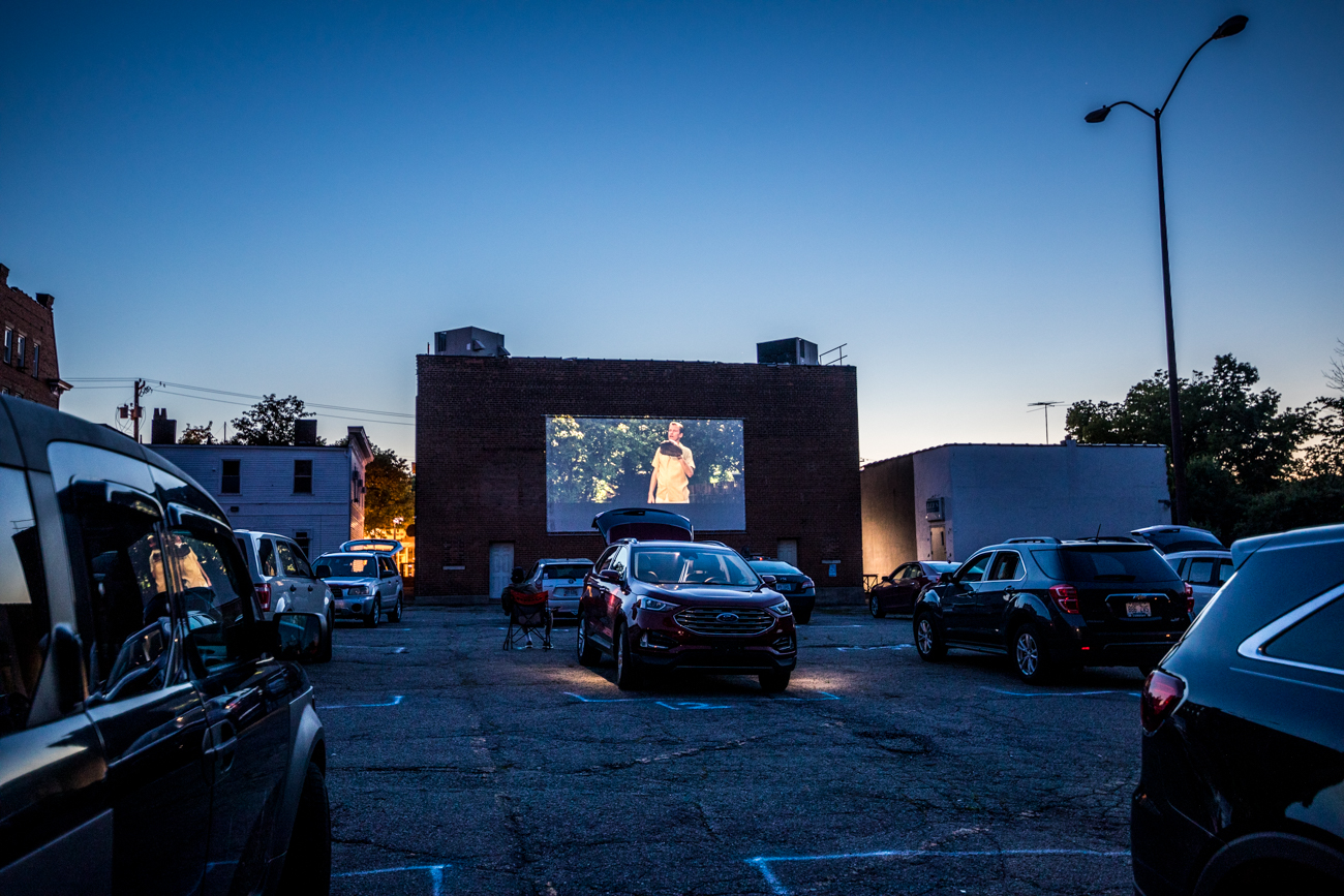 A Makeshift DriveIn Movie Theater Popped up in College Hill for the
