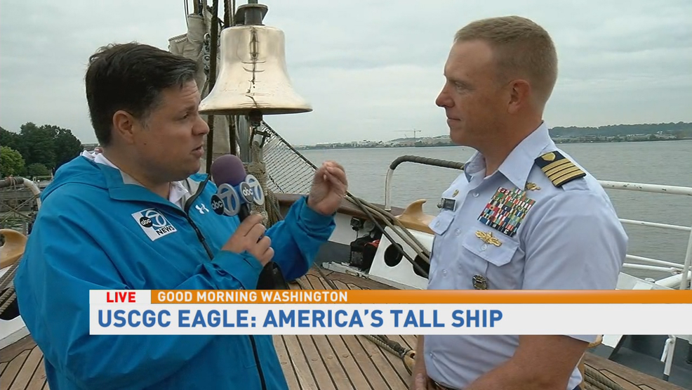 All aboard the U.S. Coast Guard's Eagle ship WJLA