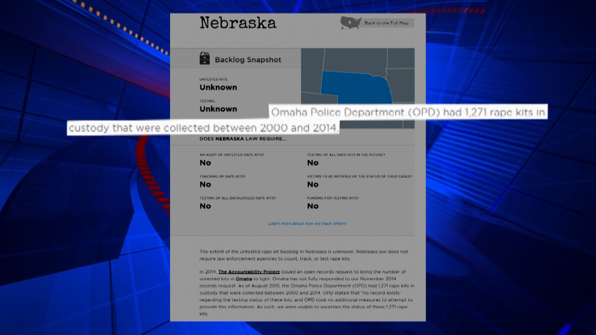 Records show majority of collected rape kits are never tested