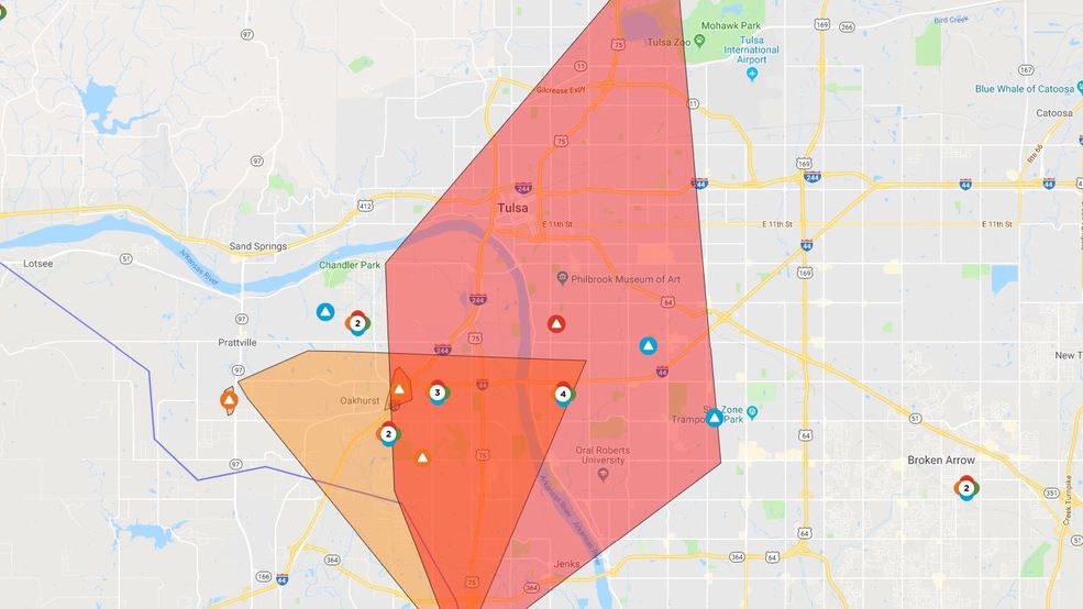Power outages affecting thousands of Tulsa residents during storms KTUL