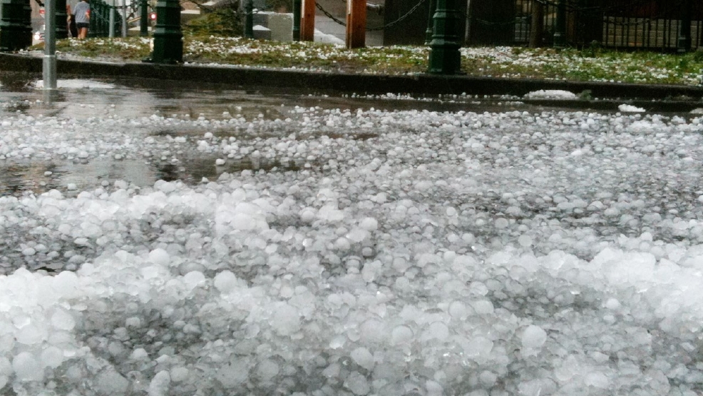 WATCH Hail bombards Tennessee driver's car, smashes through windows WZTV