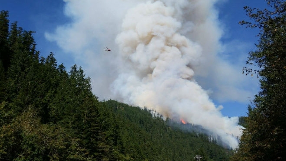 US Forest Service 36 Pit Fire east of Estacada 1,000 acres and growing