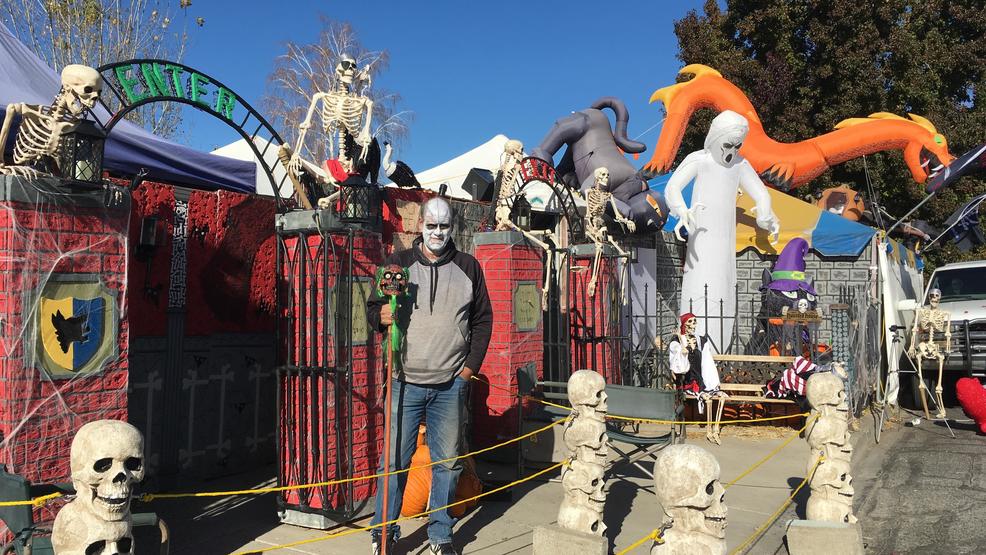 Yakima couple creates elaborate Halloween display in front yard KIMA
