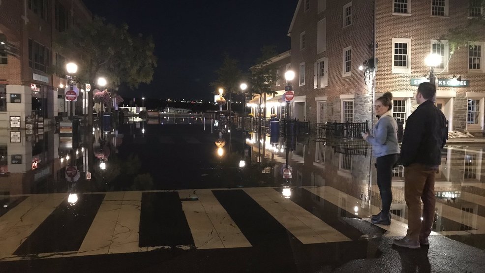 Without any rain, why did Old Town Alexandria streets flood? Here's how. - WJLA