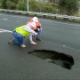 California Highway Patrol names giant sinkhole 'Steve'