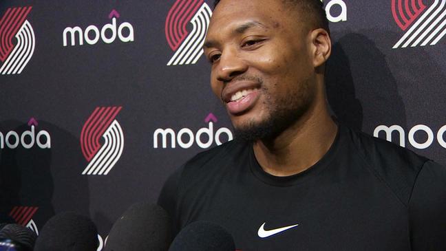 Blazers fans' well-wishes for new dad Dame